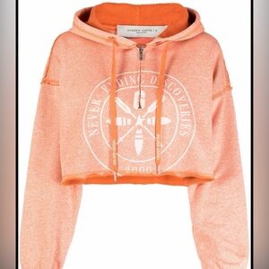 Golden Goose
cropped graphic-print hoodie